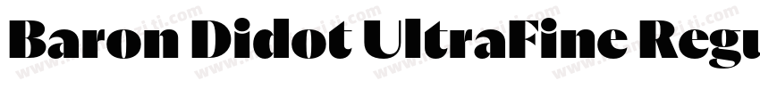 Baron Didot UltraFine RegularVersio字体转换